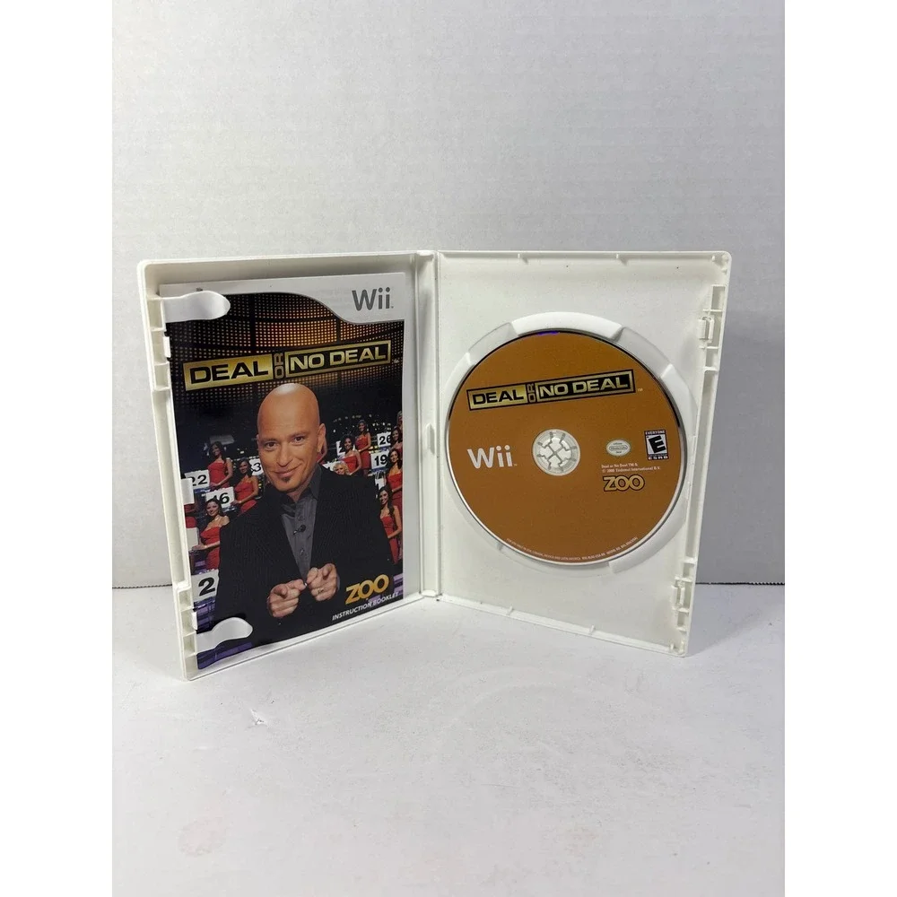 Deal or No Deal Nintendo Wii Game 2007 Zoo Games Howie Mandel Video Game